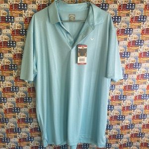 NWT Men's Light Blue Callaway Polo